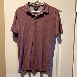 Volcom Men's Heathered Burgundy Polo